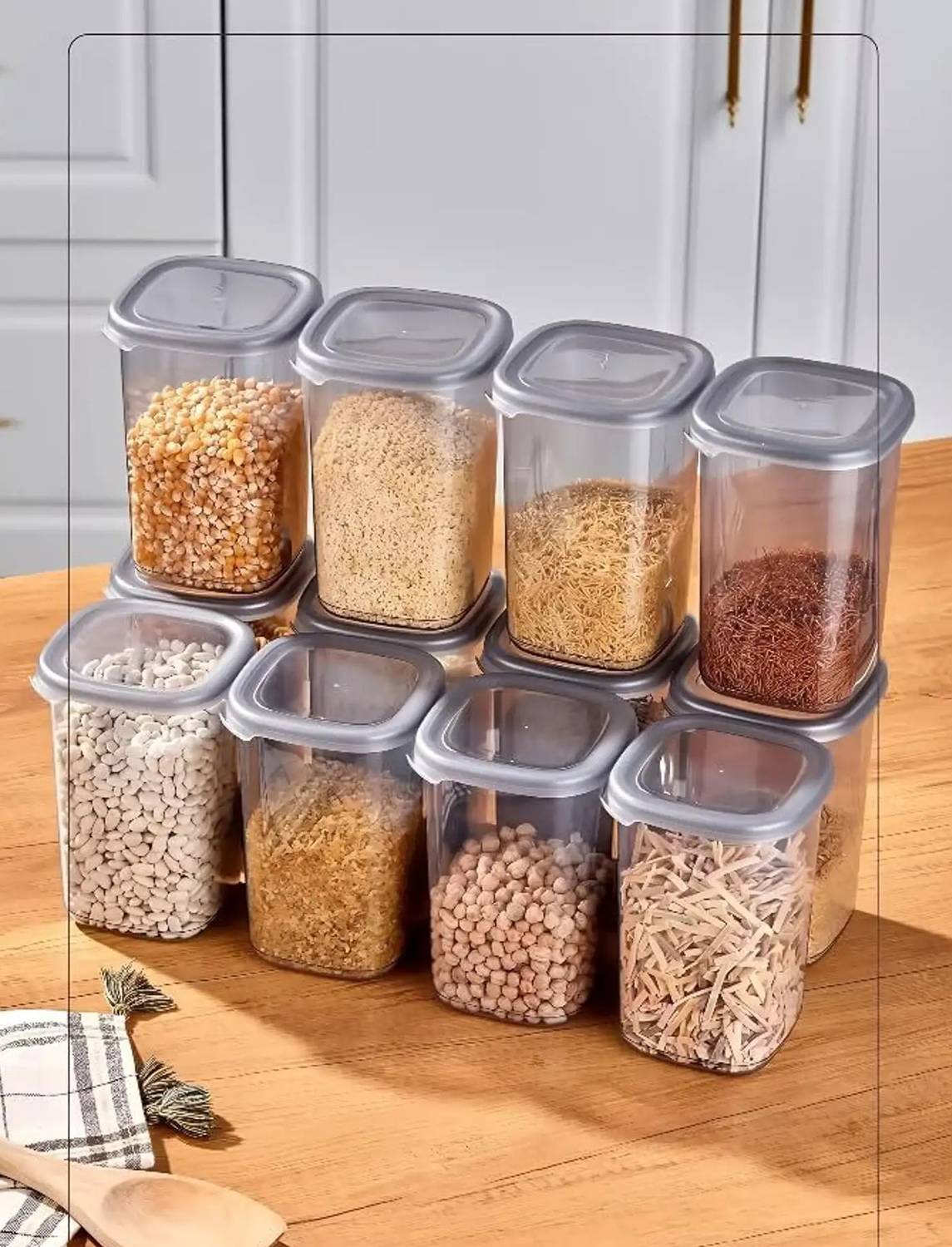 XENUS 1 L Gray Plastic Grocery Container - Image 5