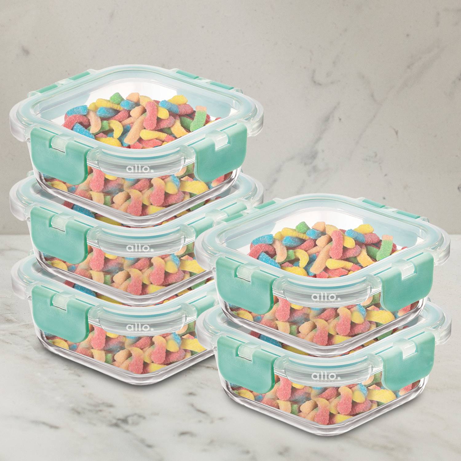 Allo Glass Fridge Container - 160 ml