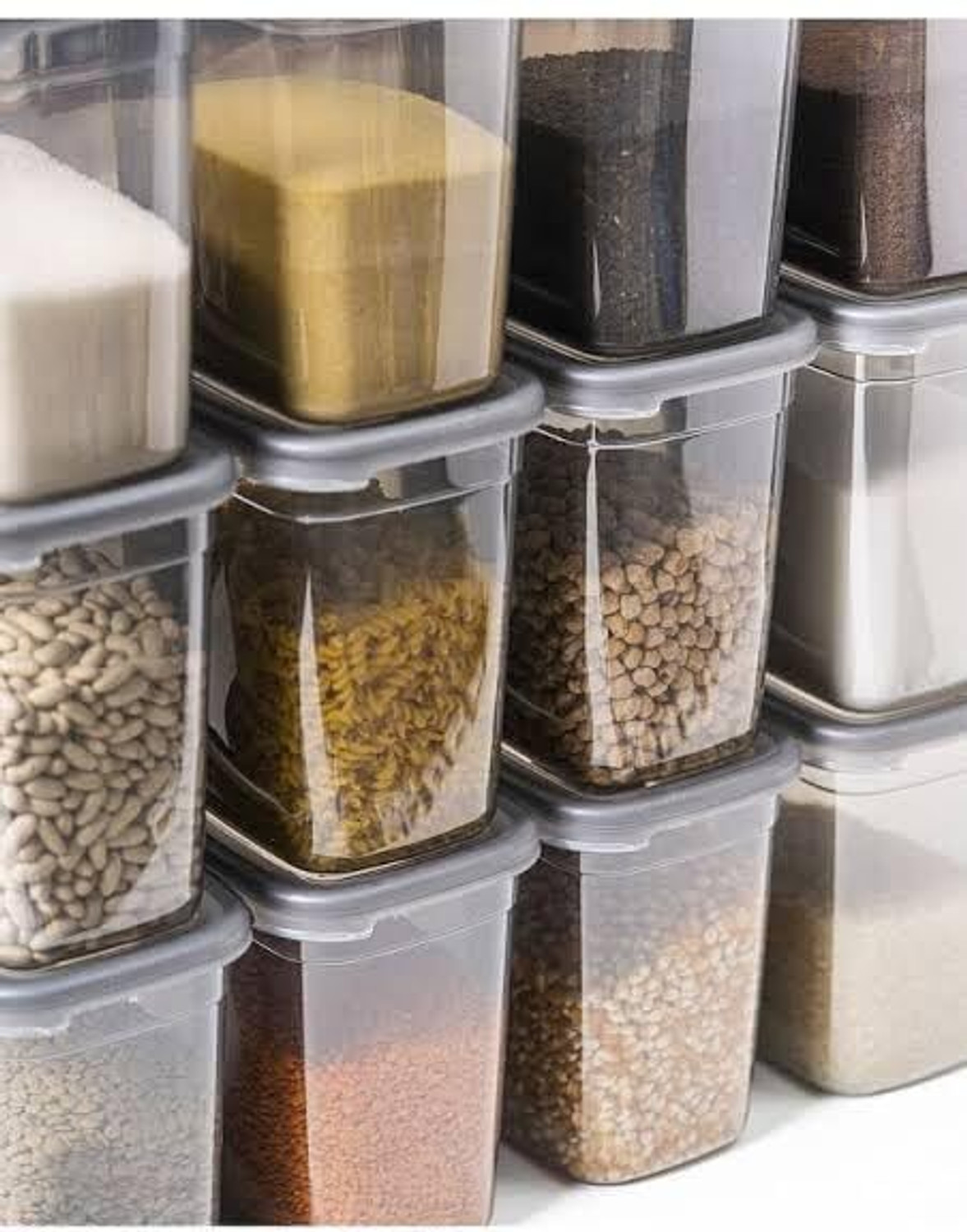Image of Homemet Plastic Grocery Container - 1200 ml