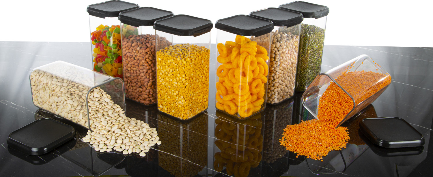 Image of Qtrix Plastic Grocery Container - 1500 ml