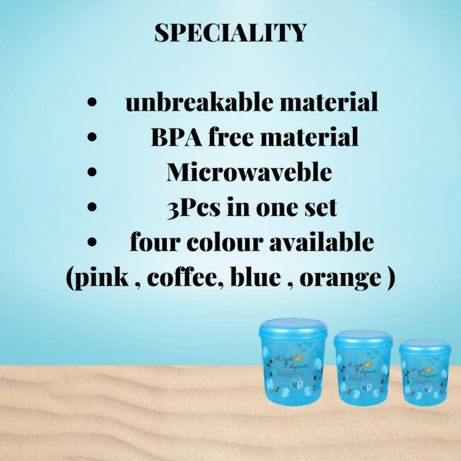 Image of 3D METRO SUPER STORE Plastic Grocery Container - 5000 ml, 7500 ml, 10000 ml