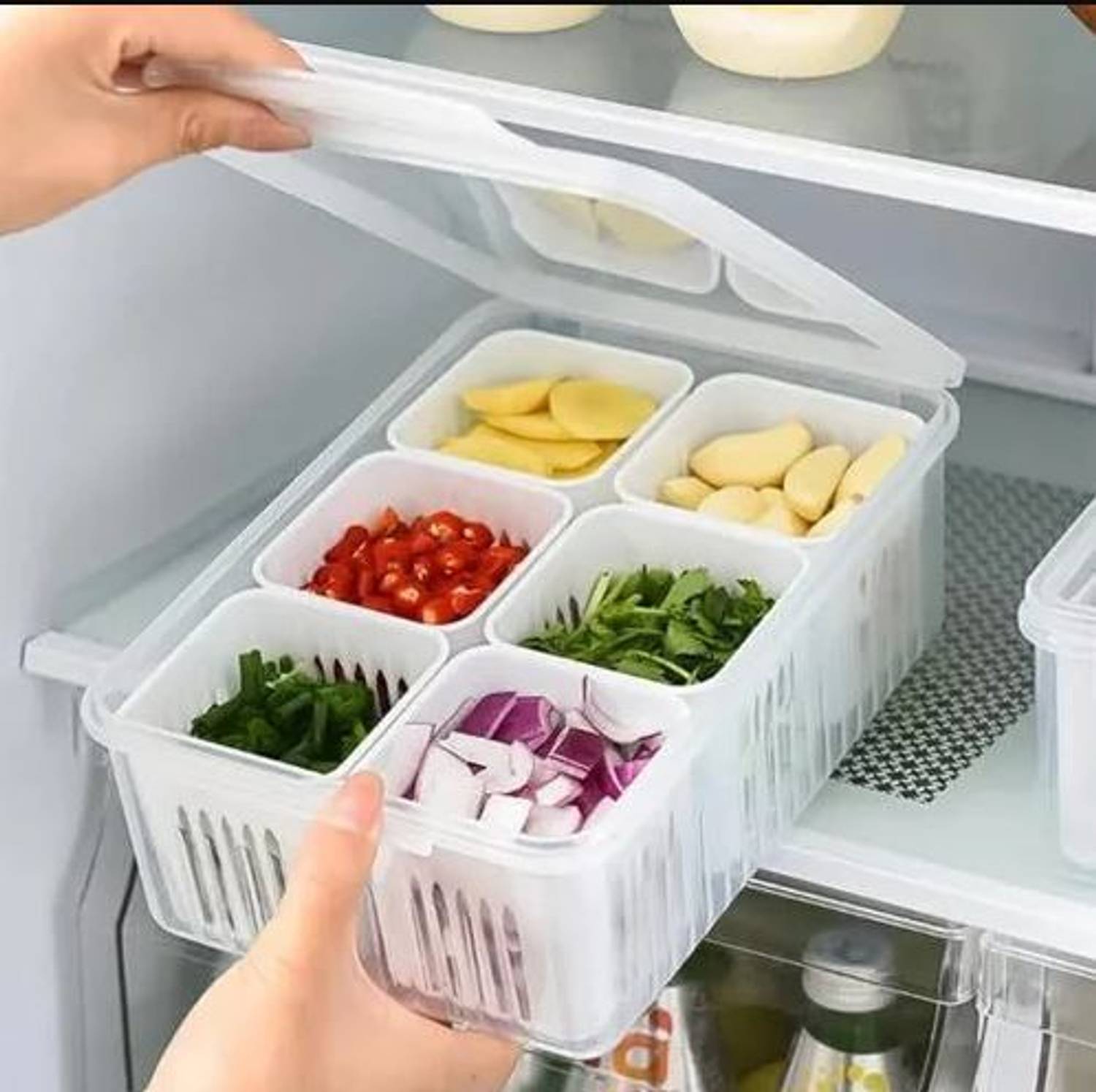 Tapsapi Plastic Fridge Container - 1200 ml — Kitchen Organizers & Racks