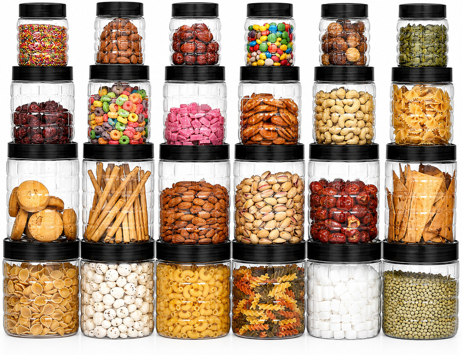 Image of Rexzy Plastic Grocery Container - 300 ml, 650 ml, 1200 ml, 2000 ml