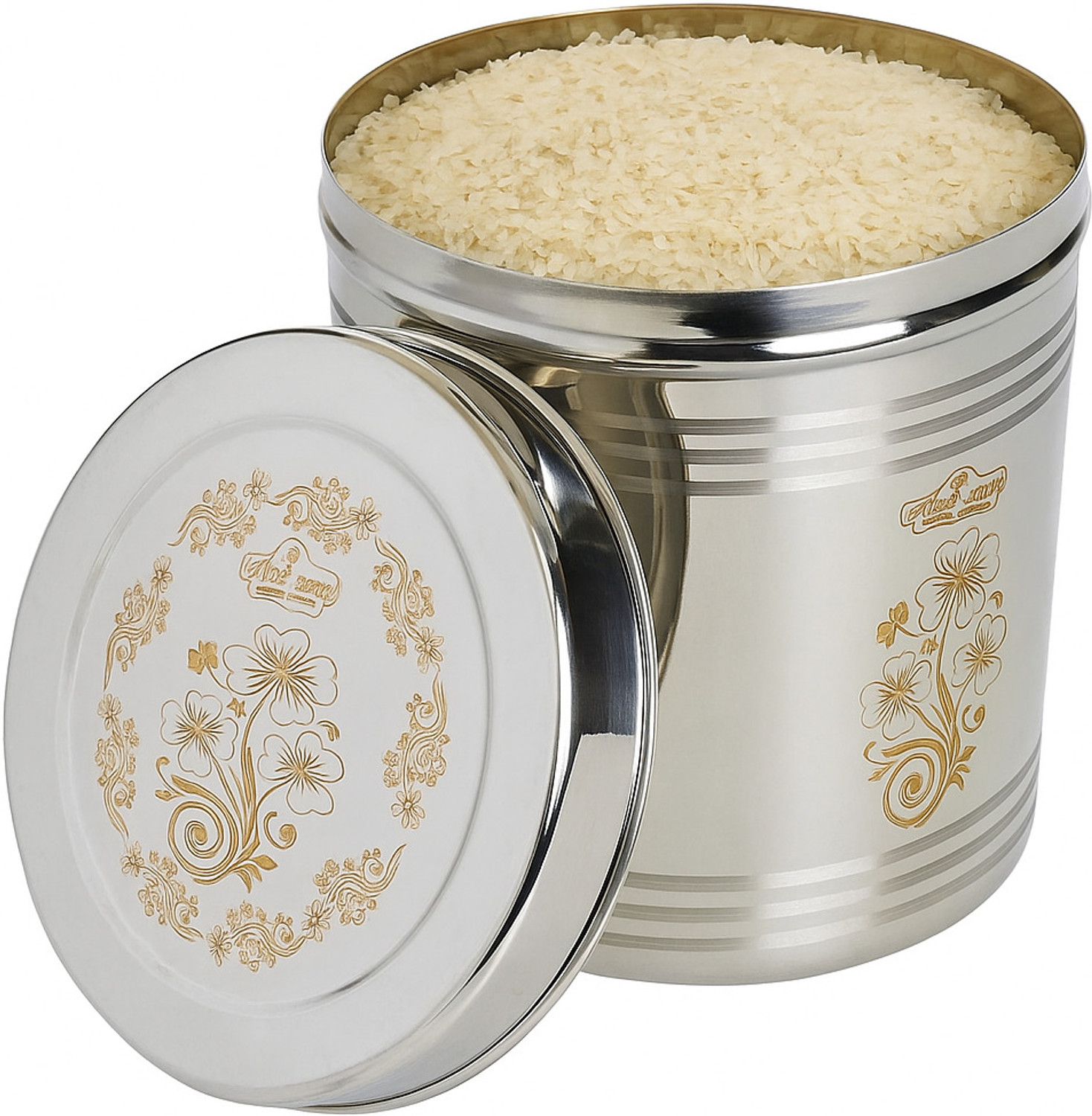 Image of Narayani Enterprises Stainless Steel Grocery Container - 5 kg