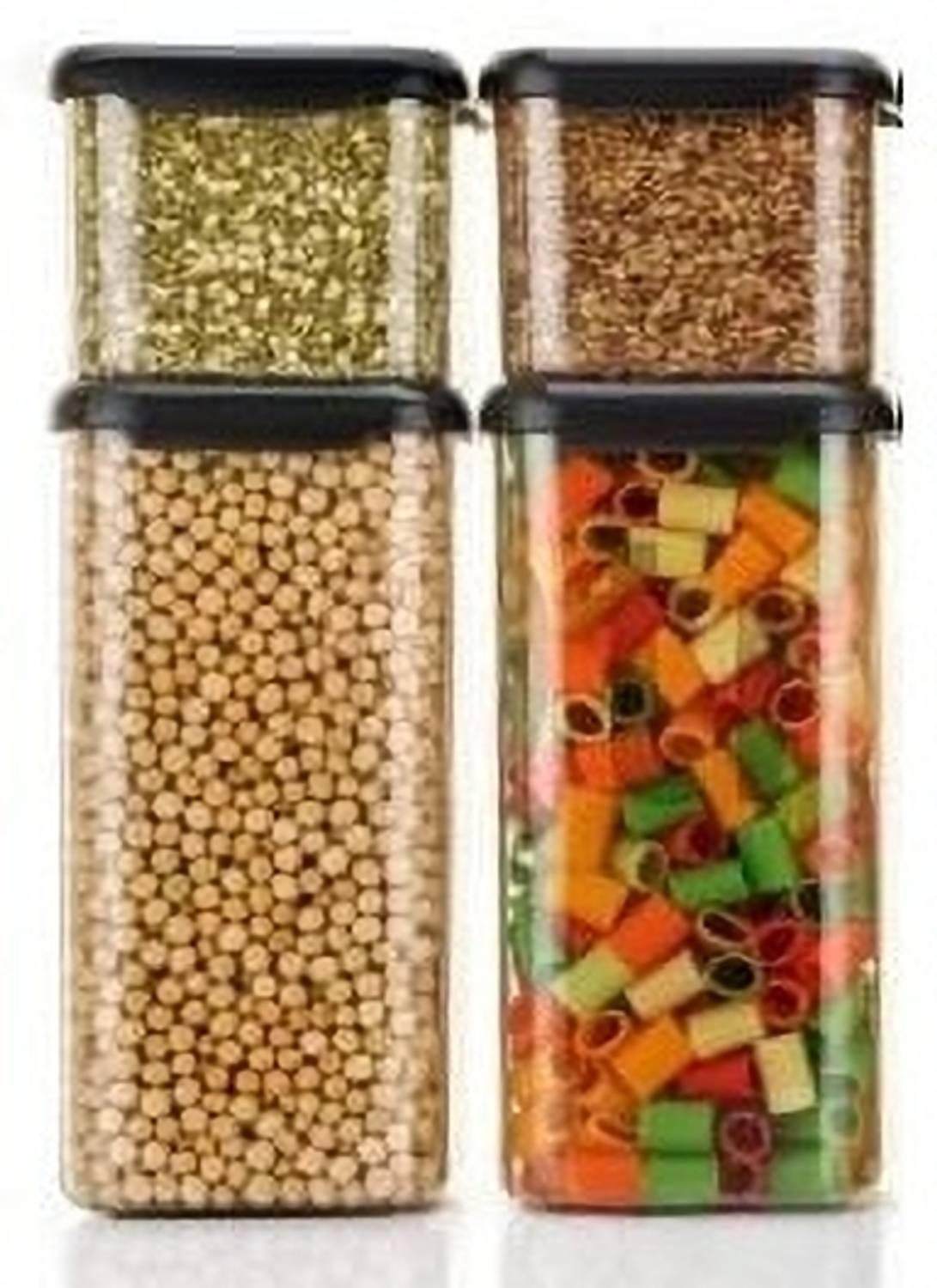 4 SACRED Plastic Grocery Container - 500 ml, 1500 ml