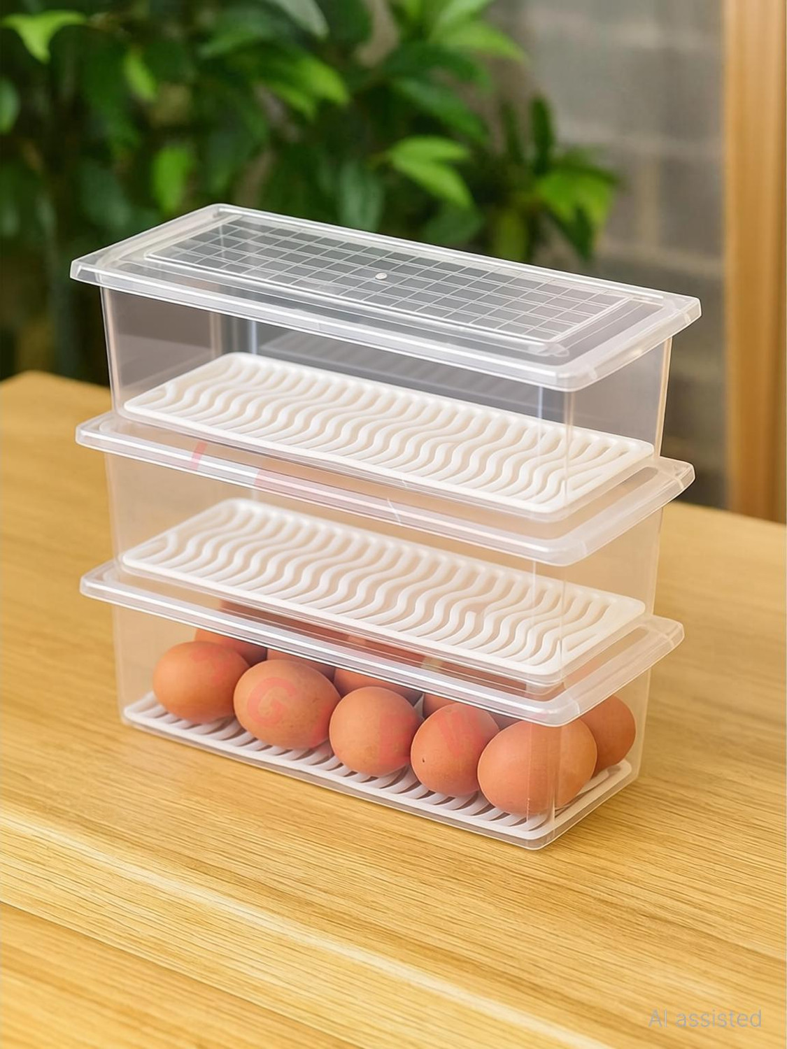 Image of EagleWell Plastic Fridge Container - 1500 ml