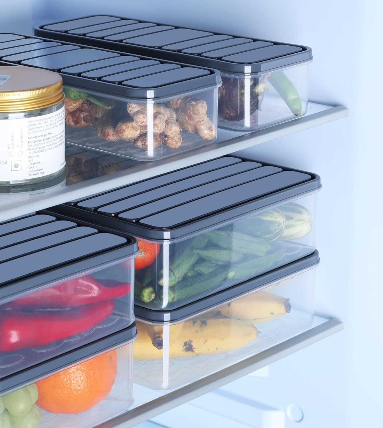 Image of MSGL Plastic Fridge Container - 1200 ml