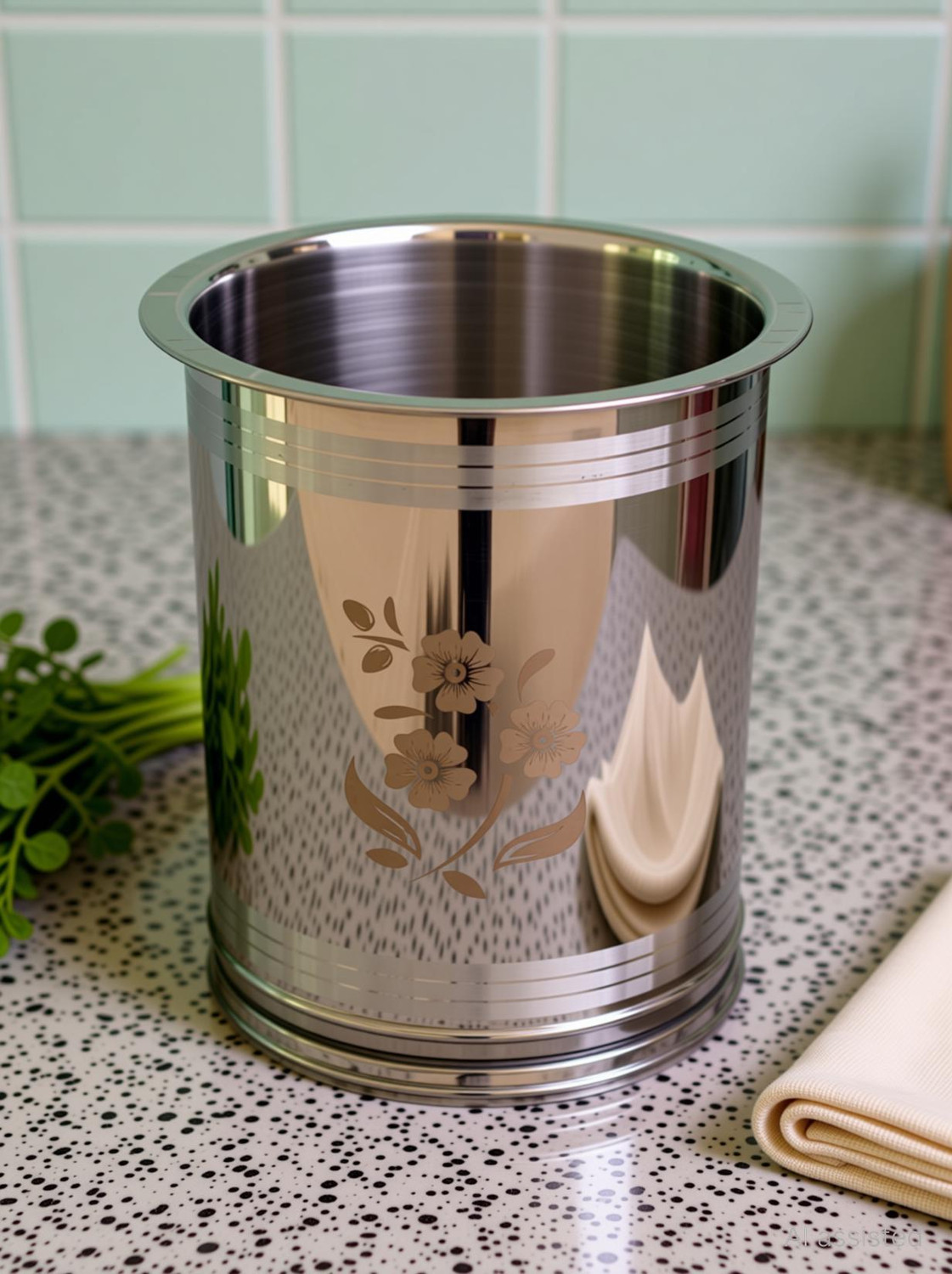 Image of Qality Stainless Steel Grocery Container - 26 L