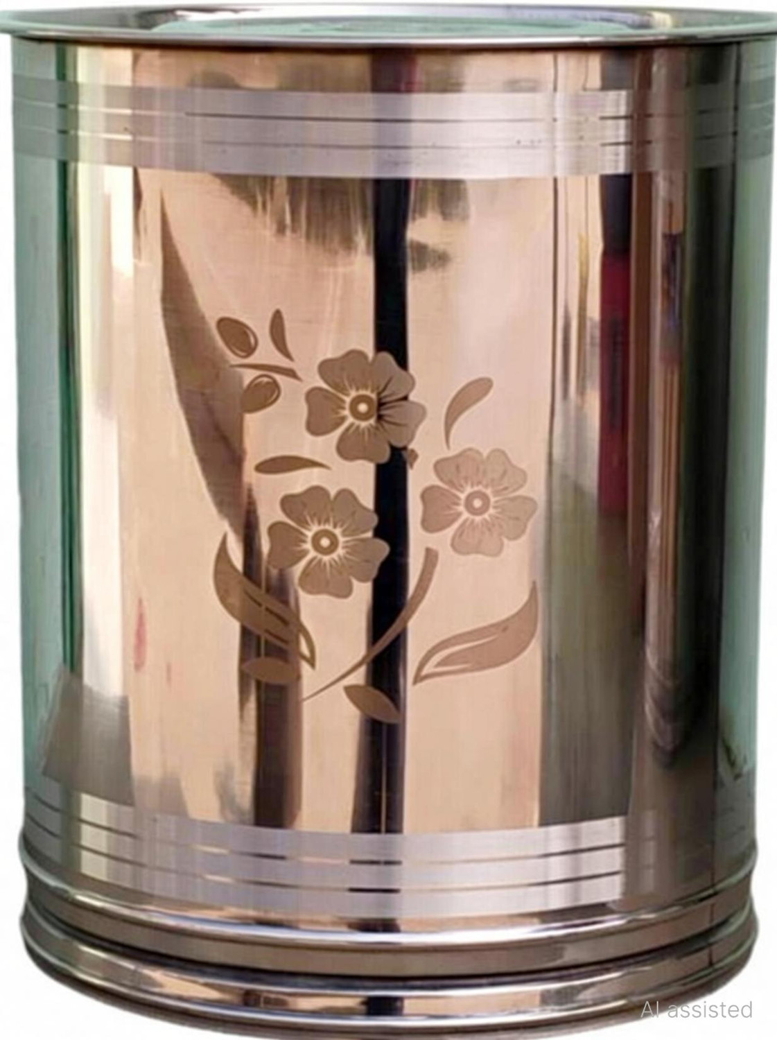 Image of Qality Stainless Steel Grocery Container - 26 L
