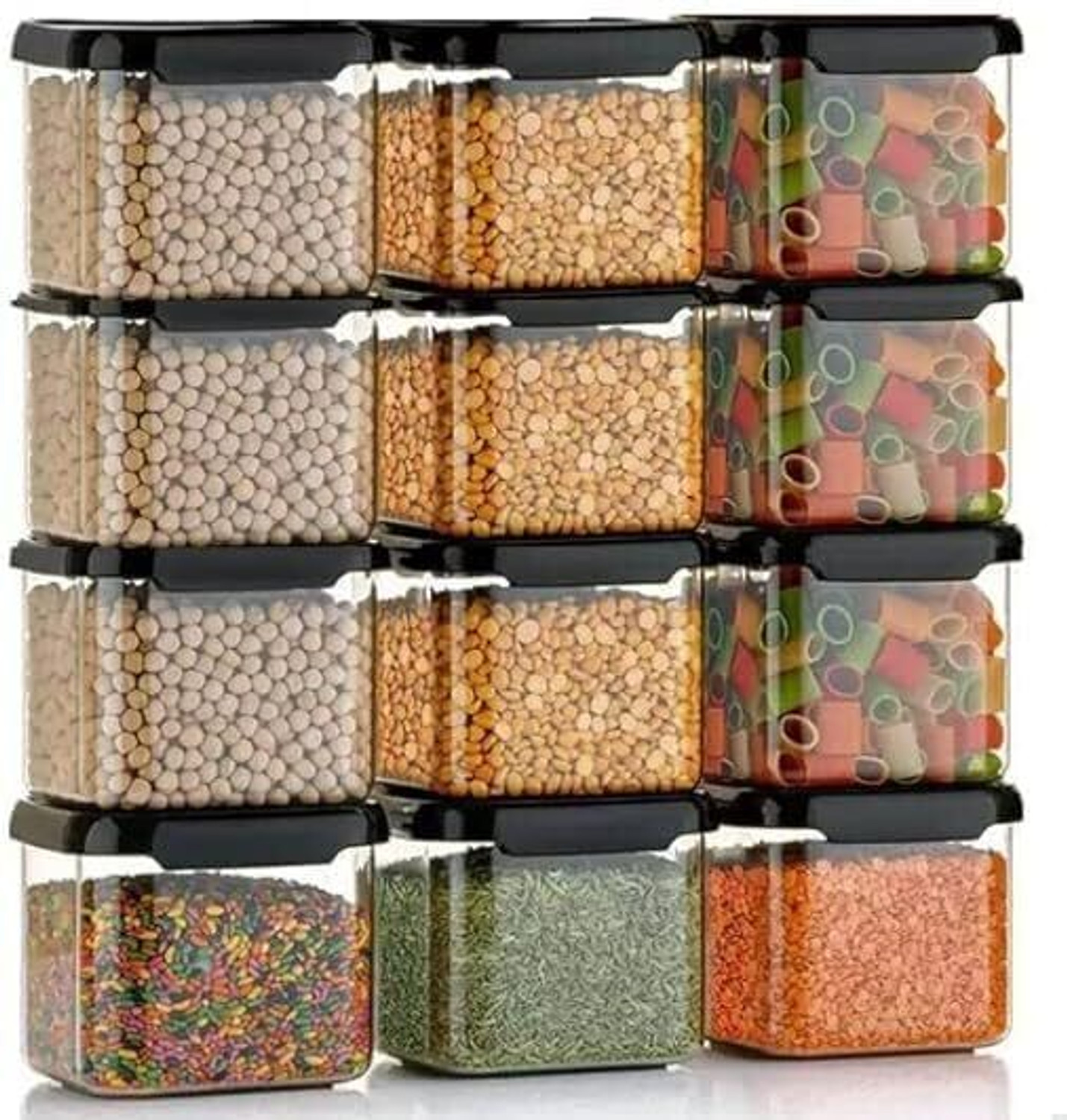 Image of FlatKitch Plastic Grocery Container - 500 ml