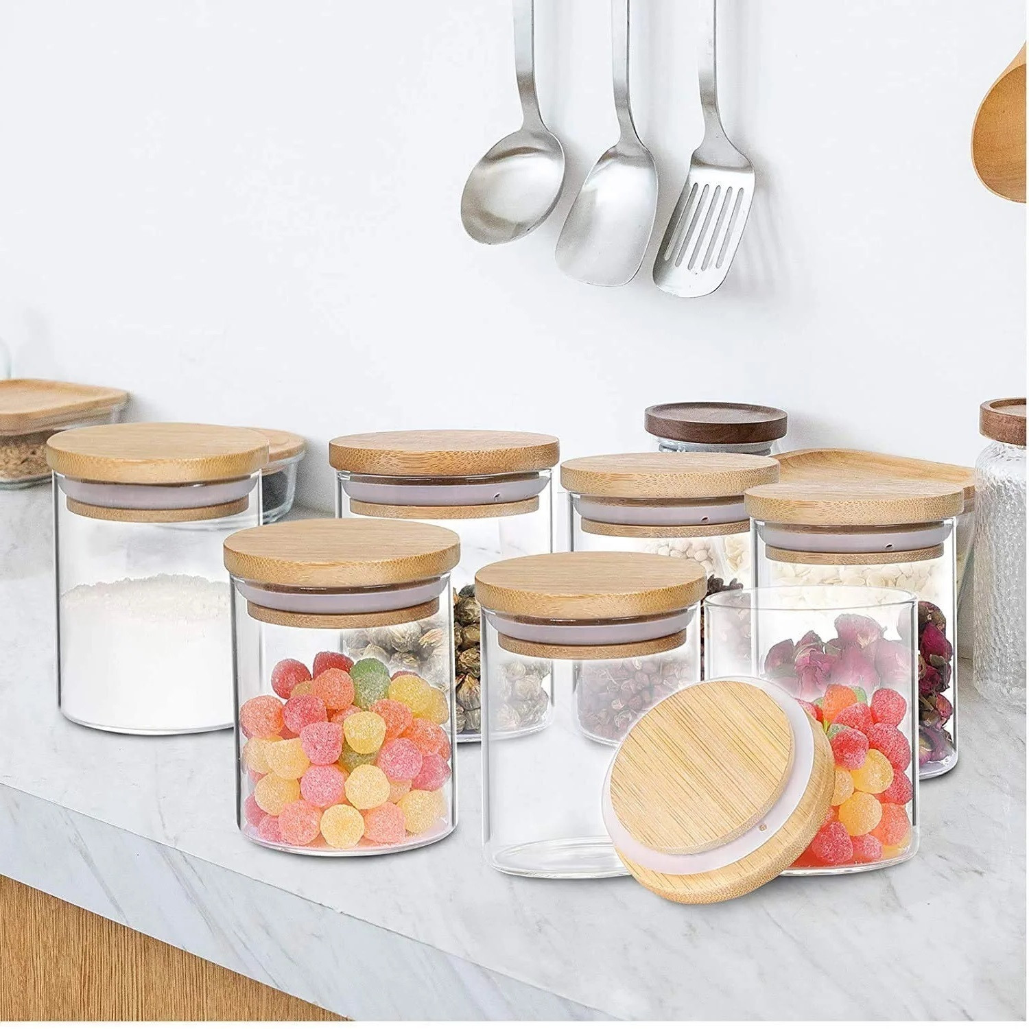 Image of JIGSHTIAL Glass Grocery Container - 270 ml