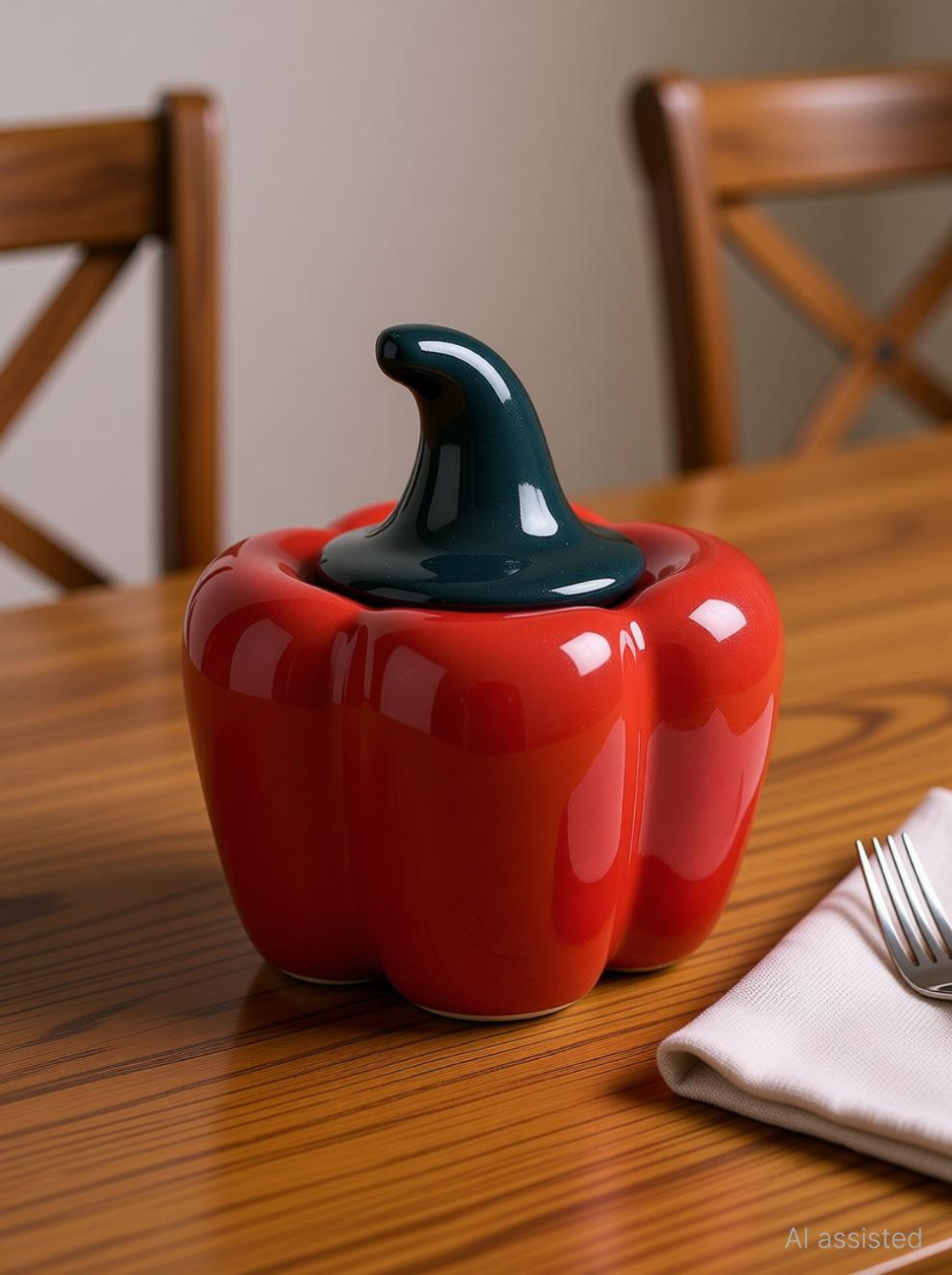 Image of Nayi umag Ceramic Pickle Jar - 500 ml (Red)