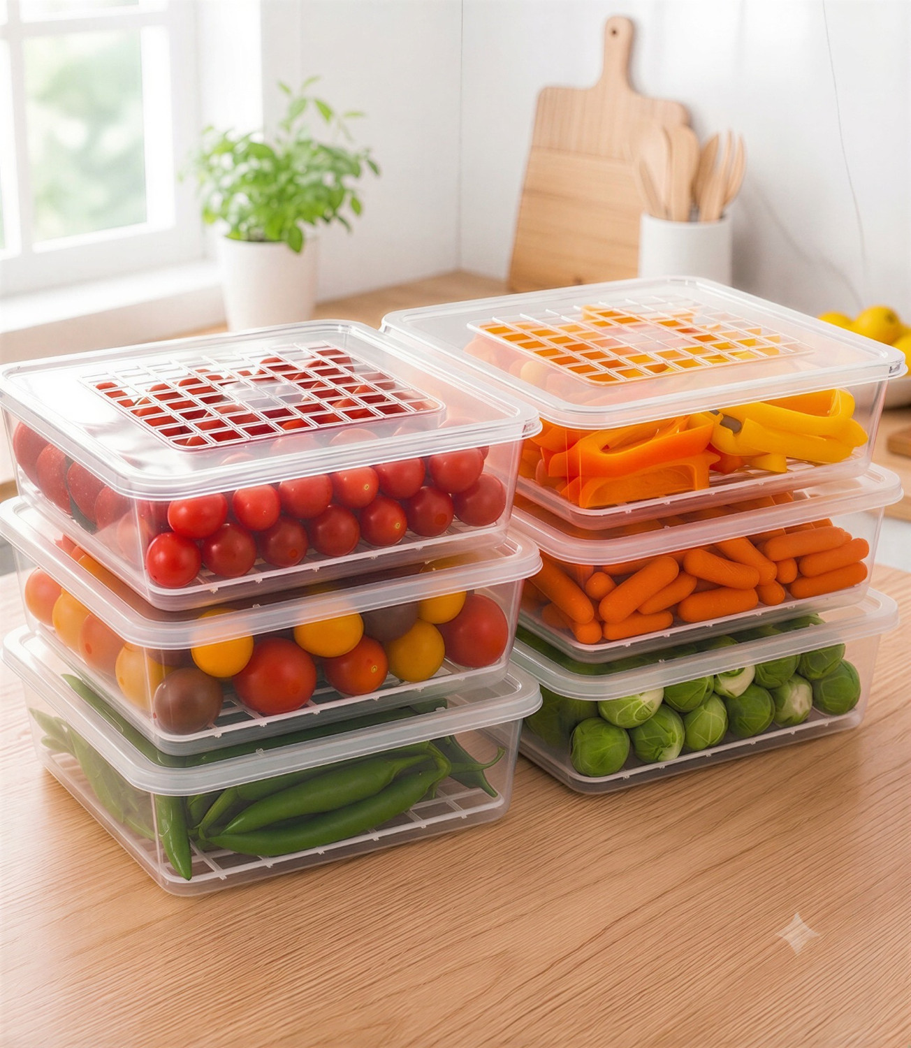 Image of Rosebee Plastic Fridge Container - 2400 ml