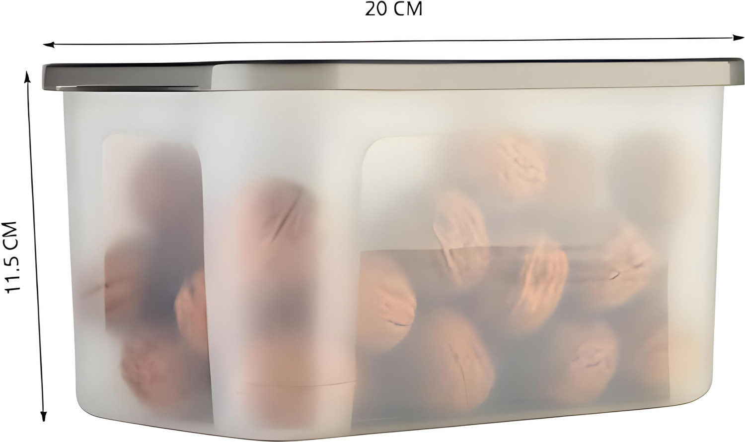 Image of Pliable Plastic Fridge Container - 1100 ml