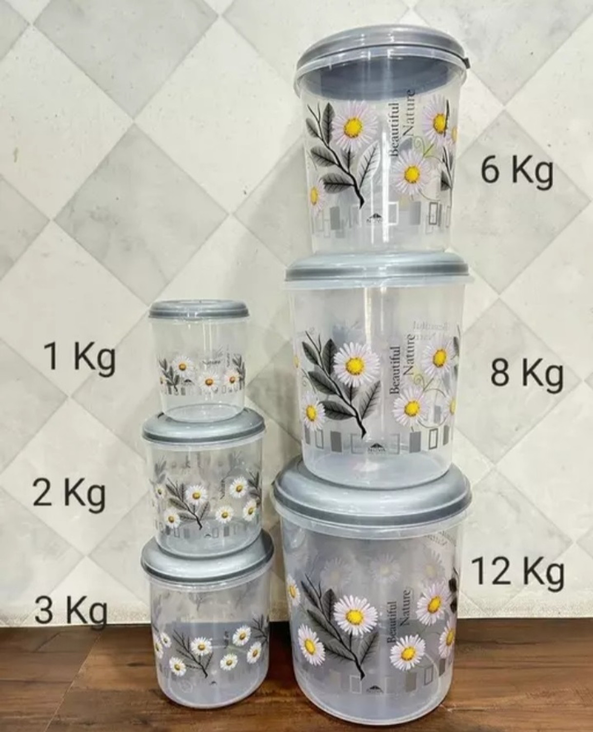 Image of Racoon Plastic Grocery Container - 1 kg, 2 kg, 3 kg, 6 kg, 8 kg, 12 kg