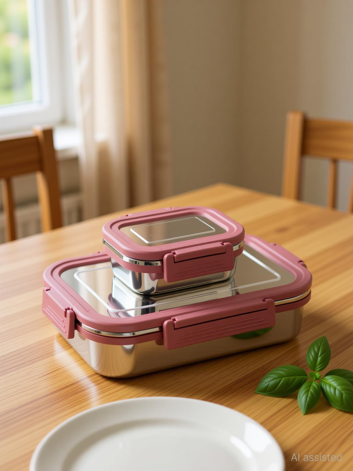 Image of 3D METRO SUPER STORE Stainless Steel Utility Container - 1000 ml