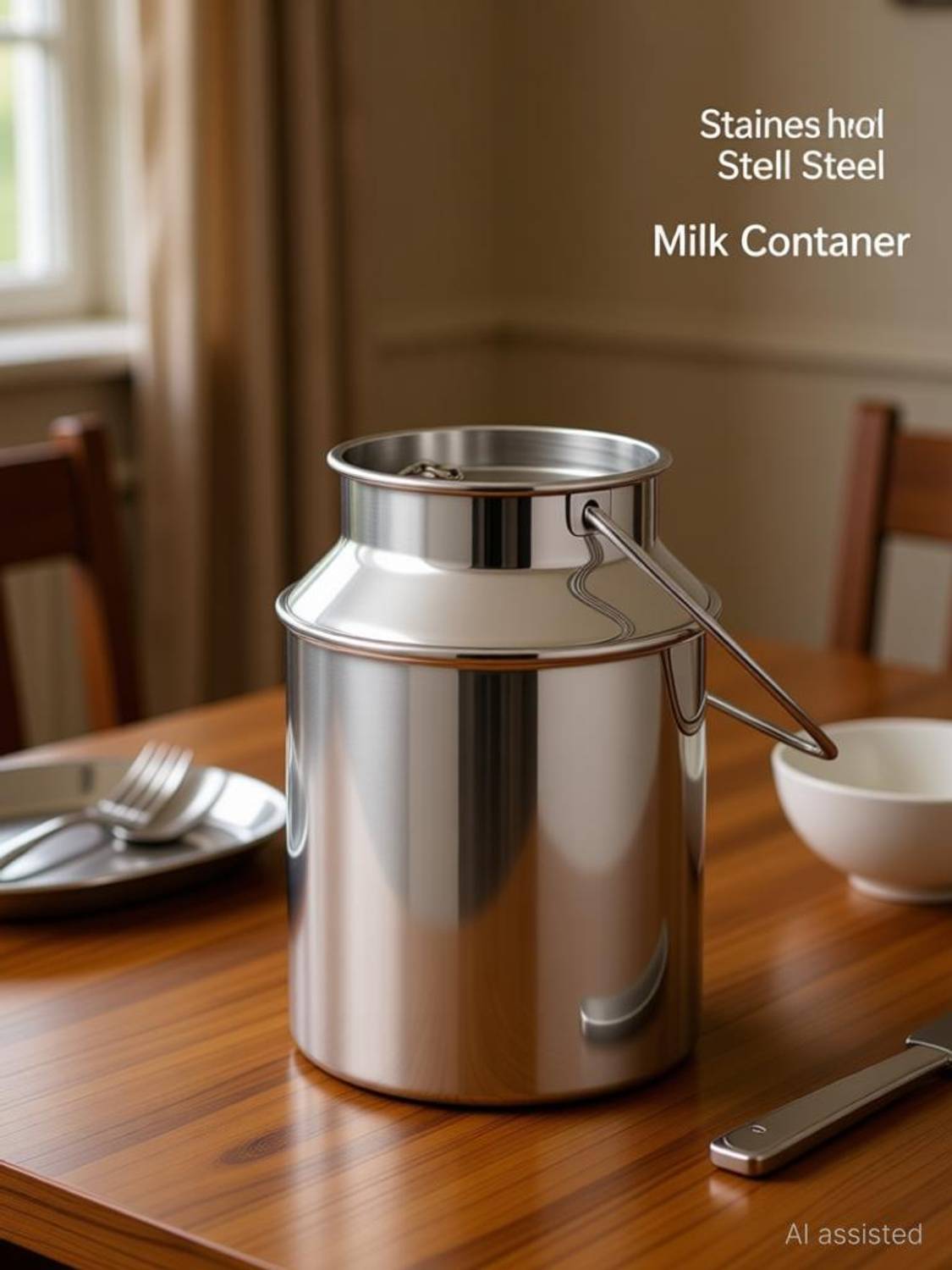 BERBEL Stainless Steel Milk Container - 3 L