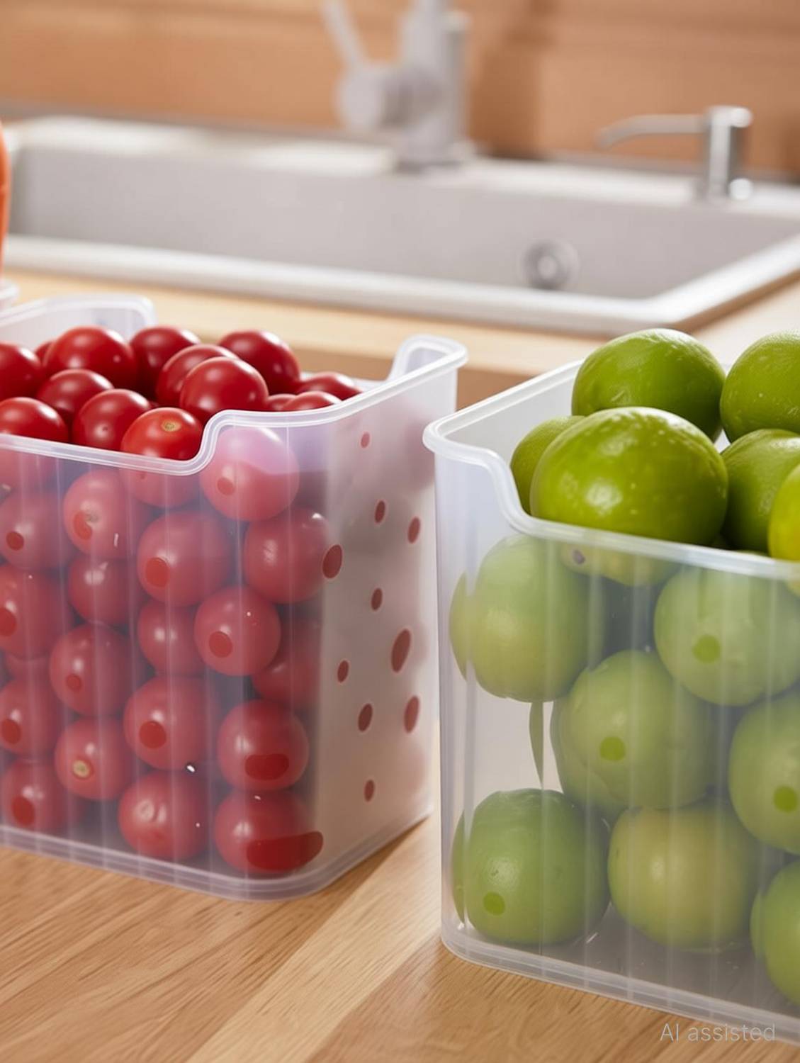 AK10ZONE Plastic Fridge Container - 1200 ml
