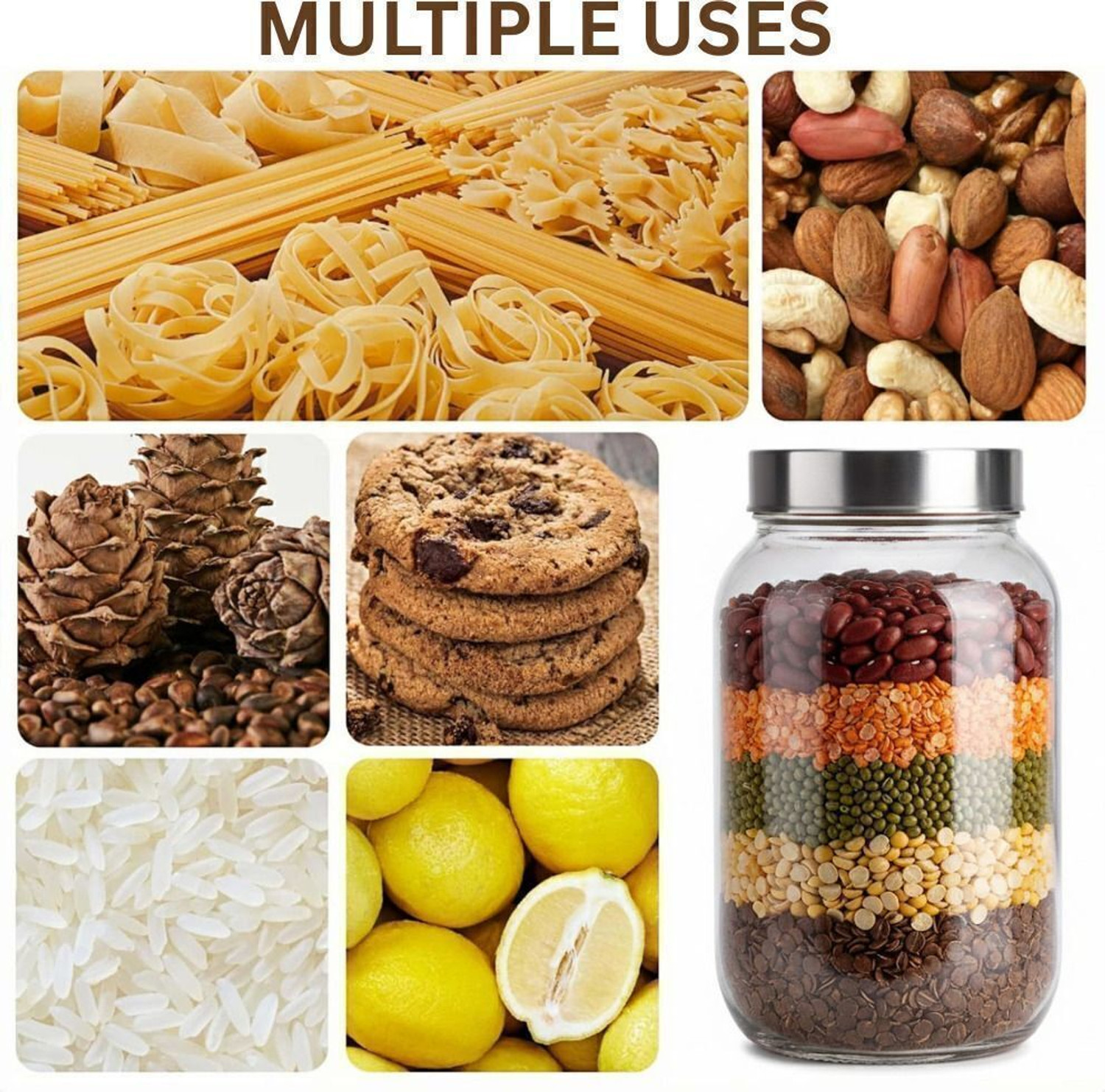 Image of AAnami Glass Pickle Jar - 2 kg