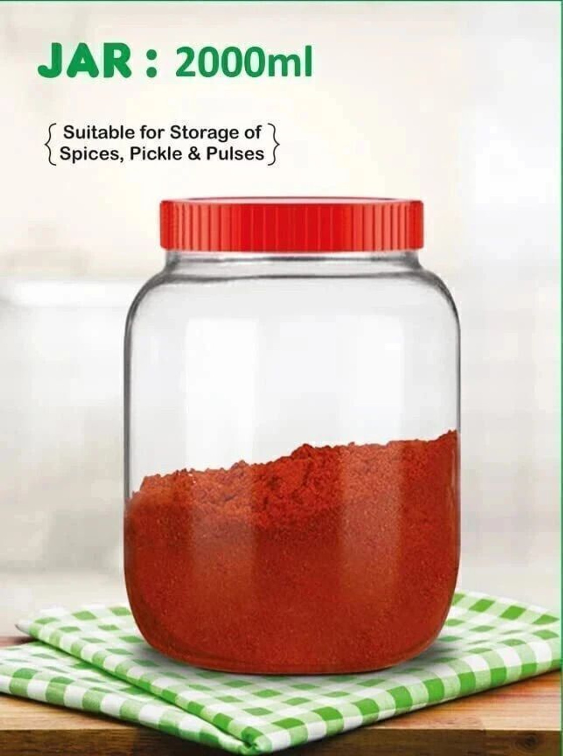 Image of AAnami Glass Pickle Jar - 2000 ml