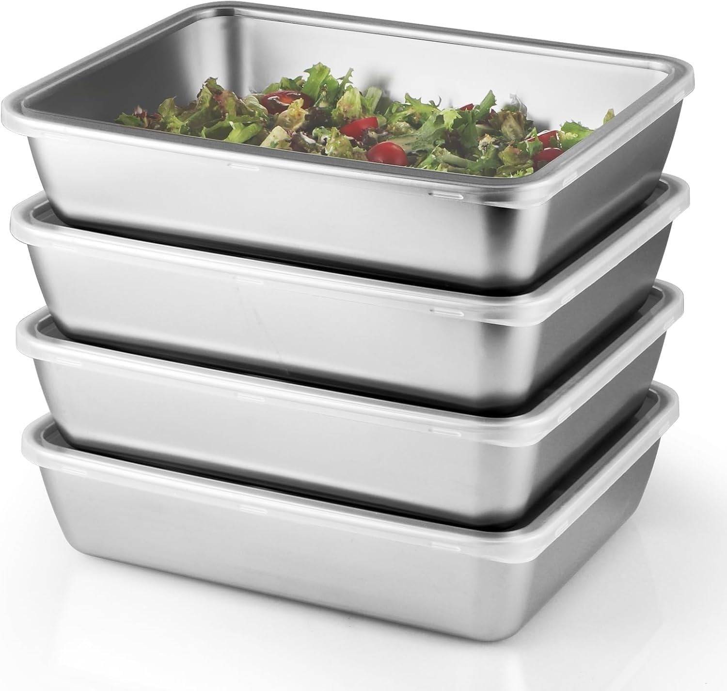 SHARUJA Stainless Steel Fridge Container - 2000 ml — Storage Containers & Jars