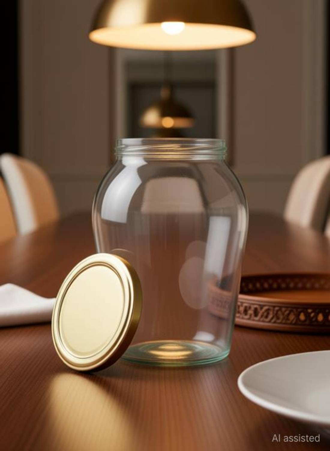 Adhunyk Glass Pickle Jar - 1000 ml
