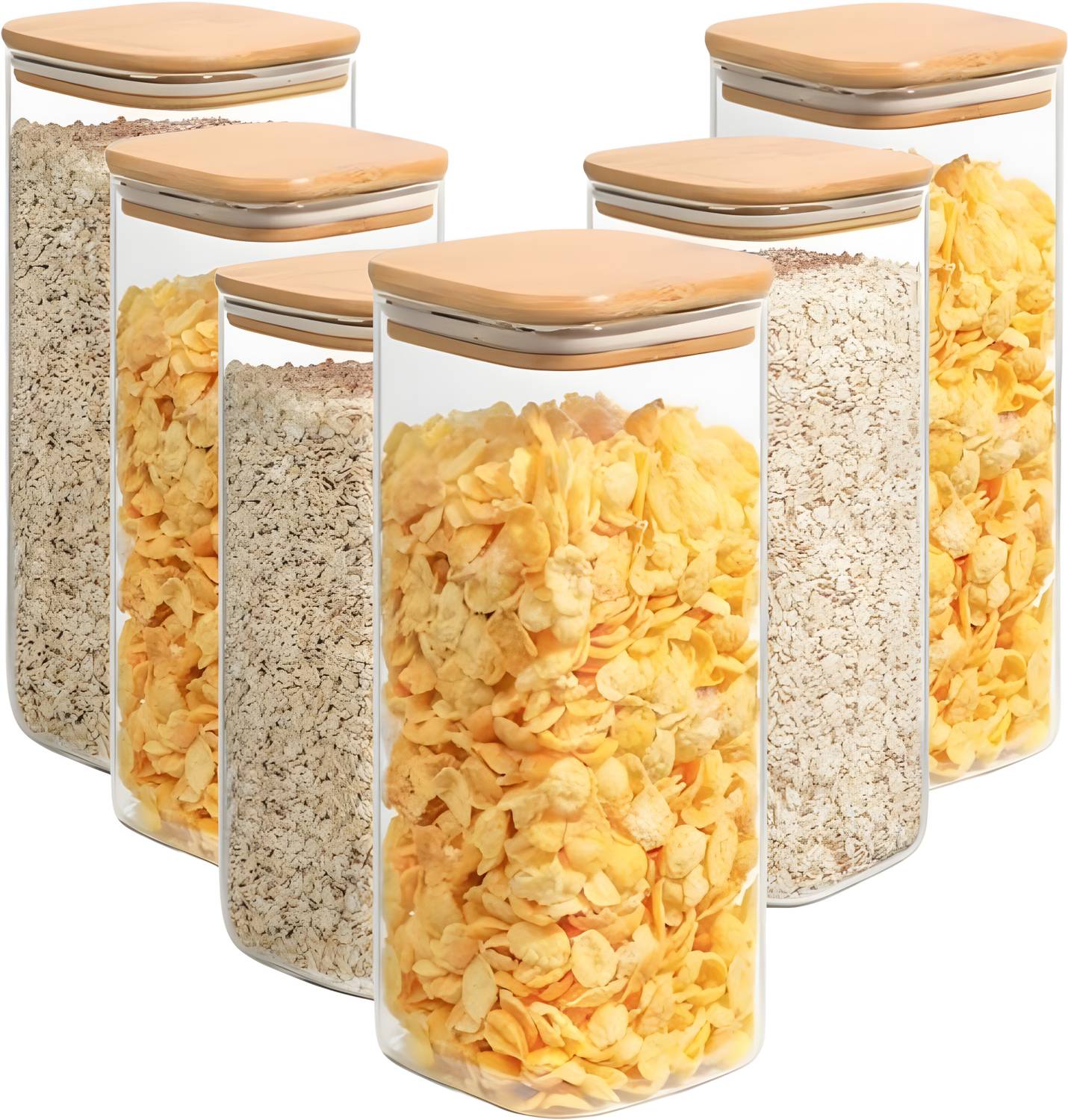 AshandRoh Glass Grocery Container - 420 ml