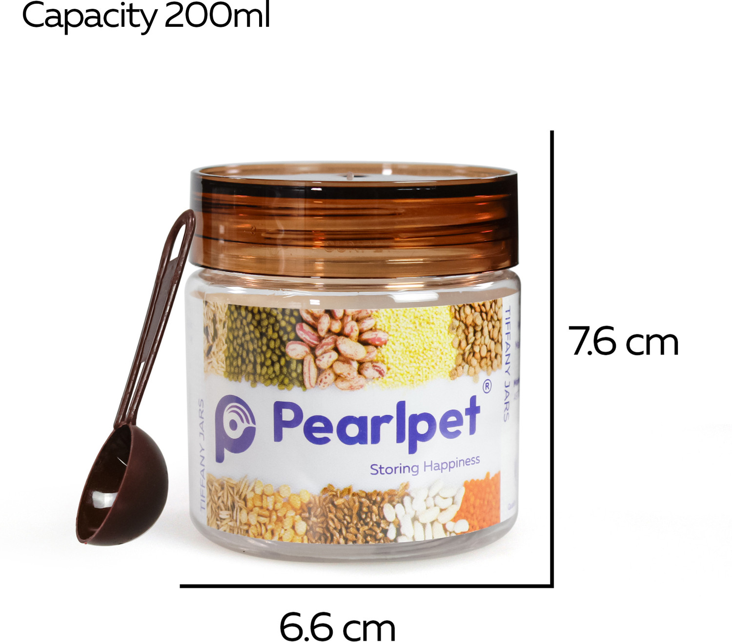 Image of Pearlpet Plastic Grocery Container - 200 ml, 300 ml