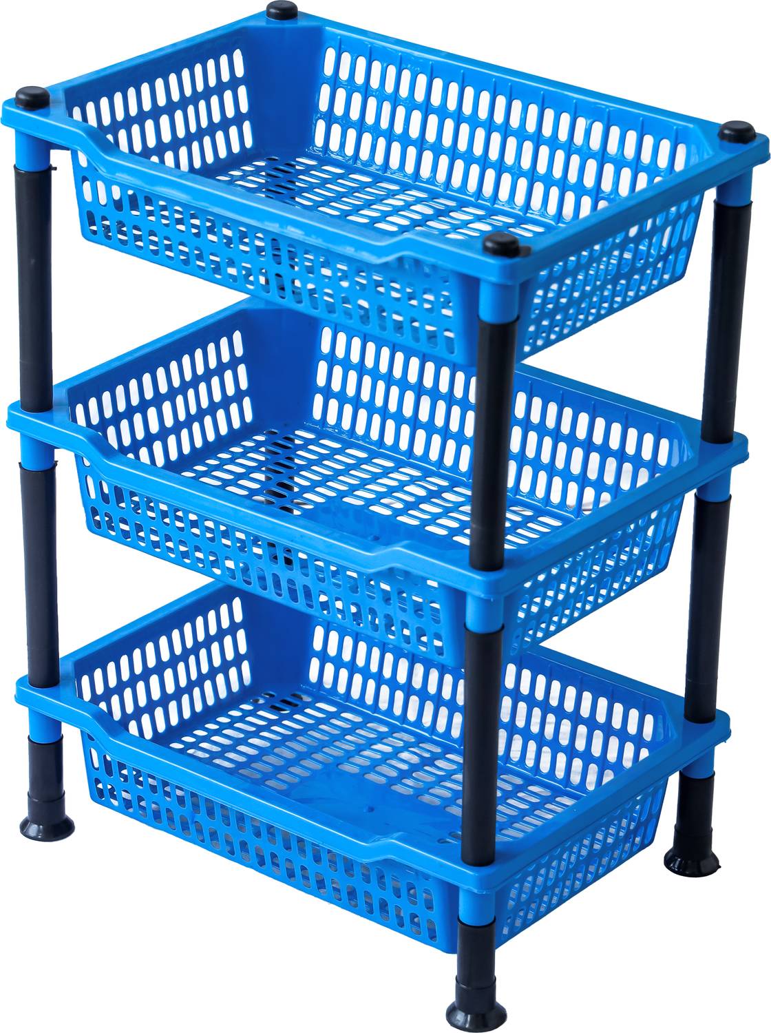 DM PLUS Fruits/Vegetables Kitchen Rack Plastic Big Size Plastic — Kitchen Organizers & Racks