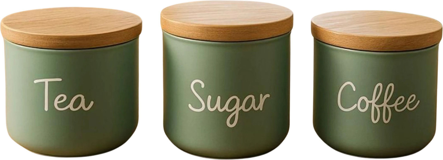 Image of Richcraft Glass Tea Coffee & Sugar Container - 250 ml