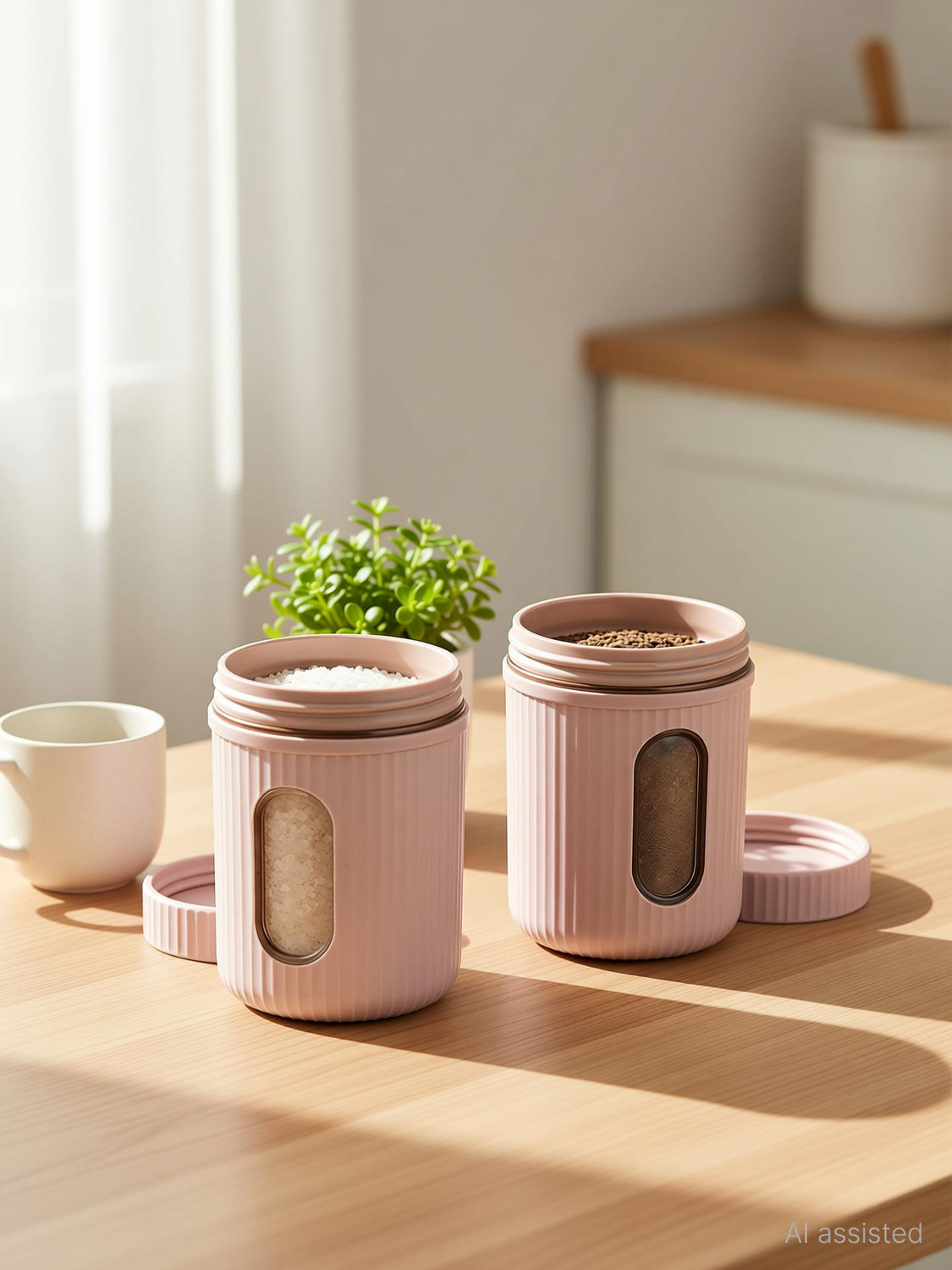 Image of Mikey Plastic Tea Coffee & Sugar Container - 750 ml