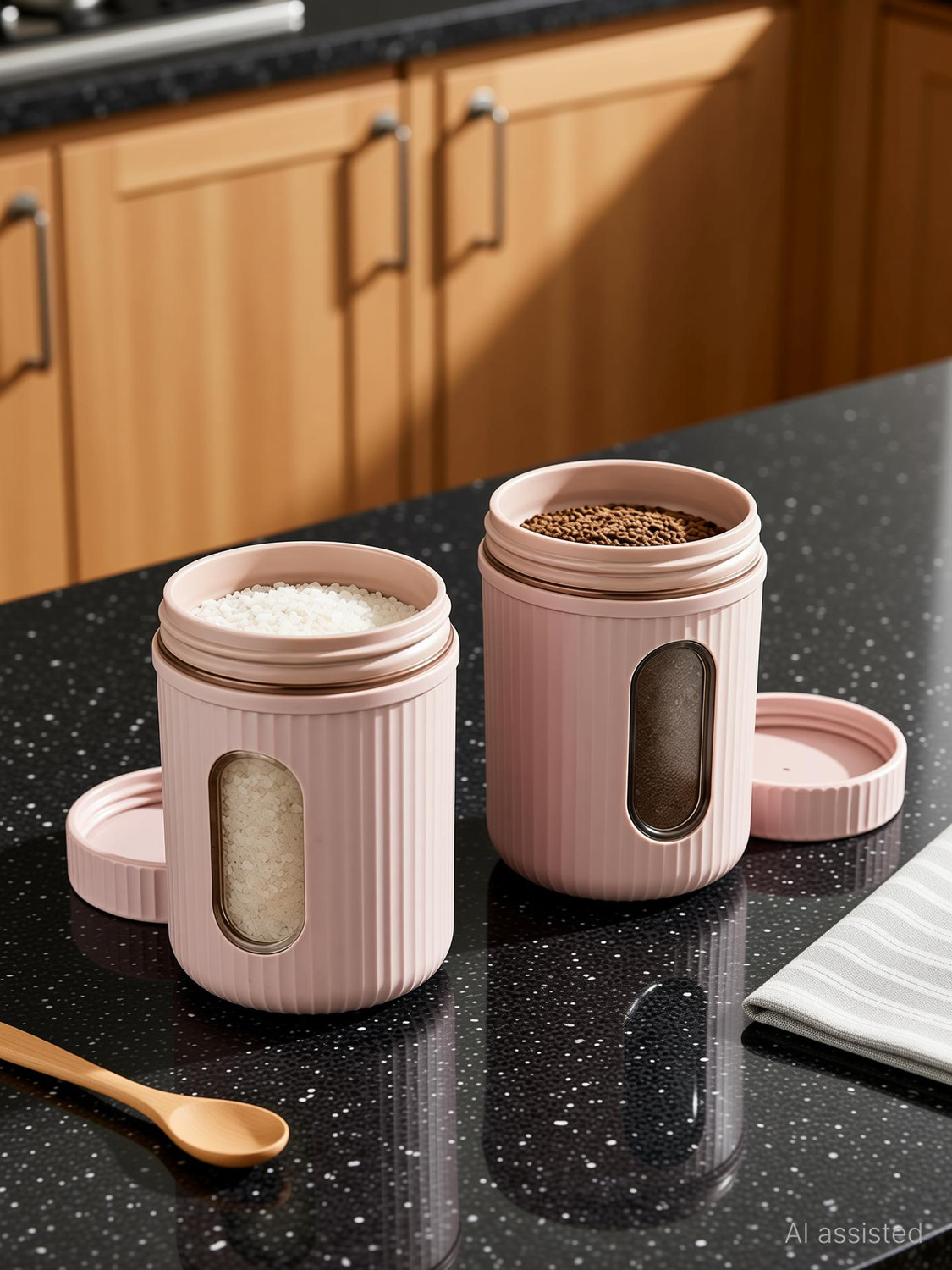 Image of Mikey Plastic Tea Coffee & Sugar Container - 750 ml