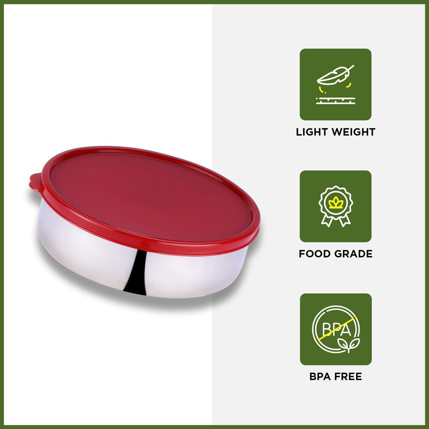 Image of Oliveware Steel Utility Container - 1000 ml