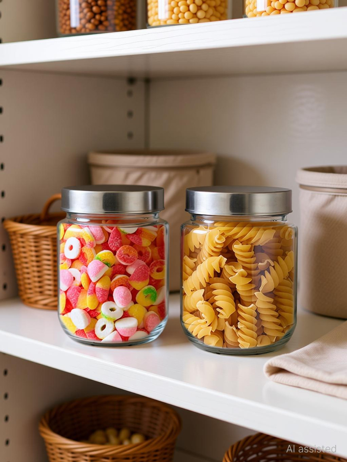 Image of CROCO JAR Glass Grocery Container - 500 ml