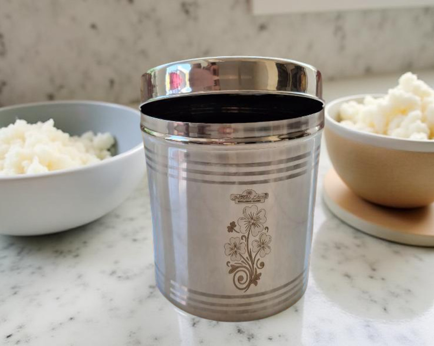 Image of Narayani Enterprises Stainless Steel Grocery Container - 5 kg