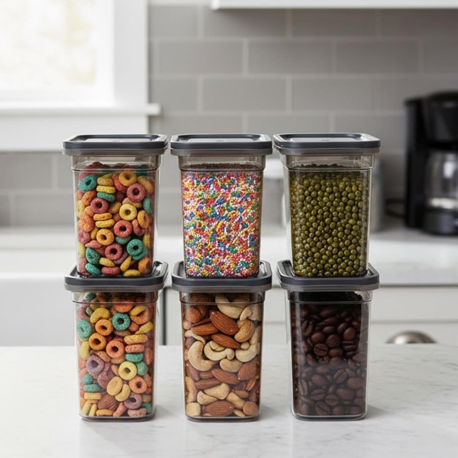 Image of SARAZA Plastic Grocery Container - 1200 ml