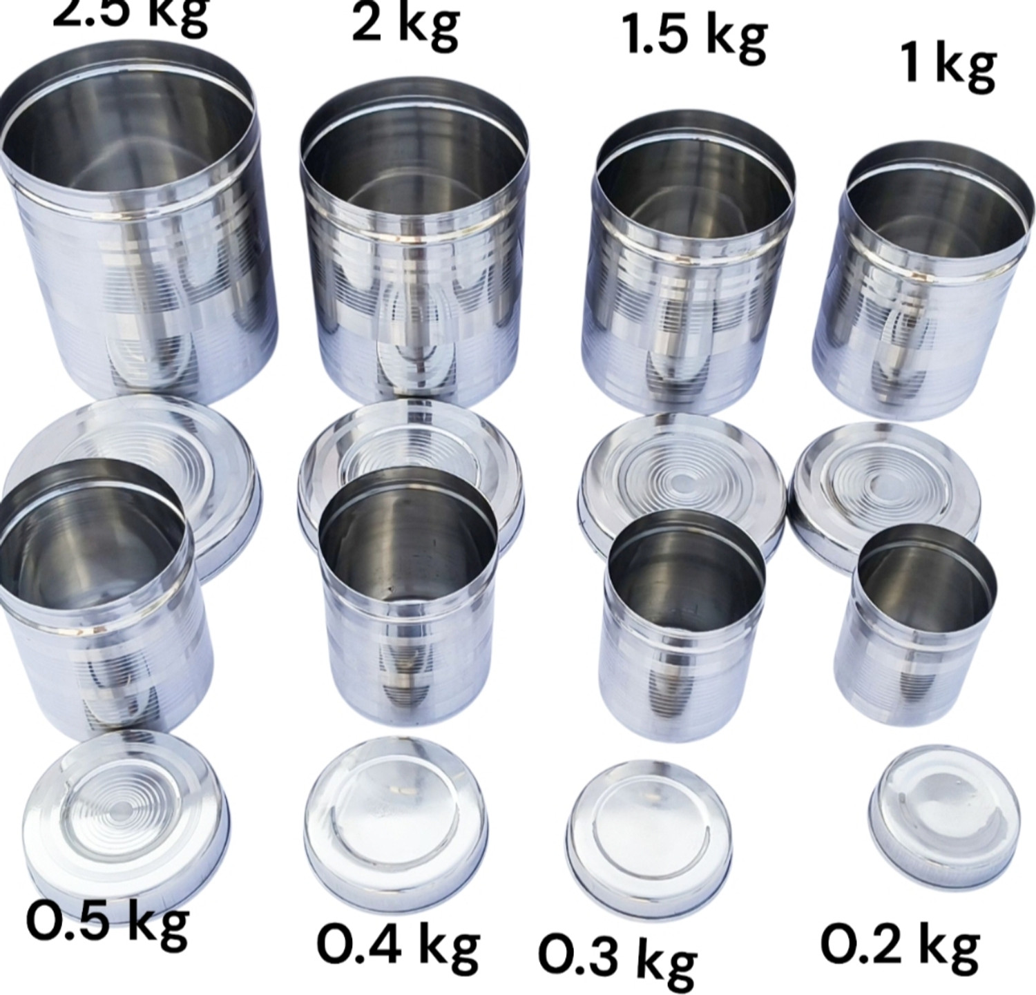 Image of SHIVSHAKIT Stainless Steel Cookie Jar - 2000 ml