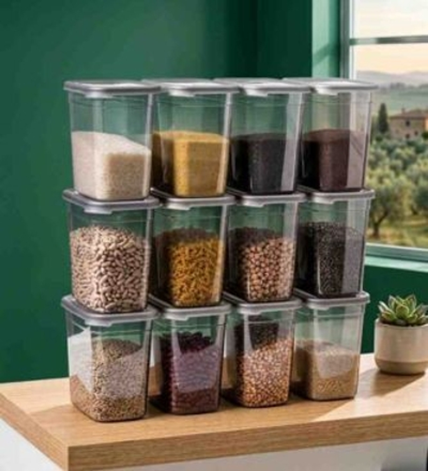 Image of Racoon Plastic Grocery Container - 1100 ml