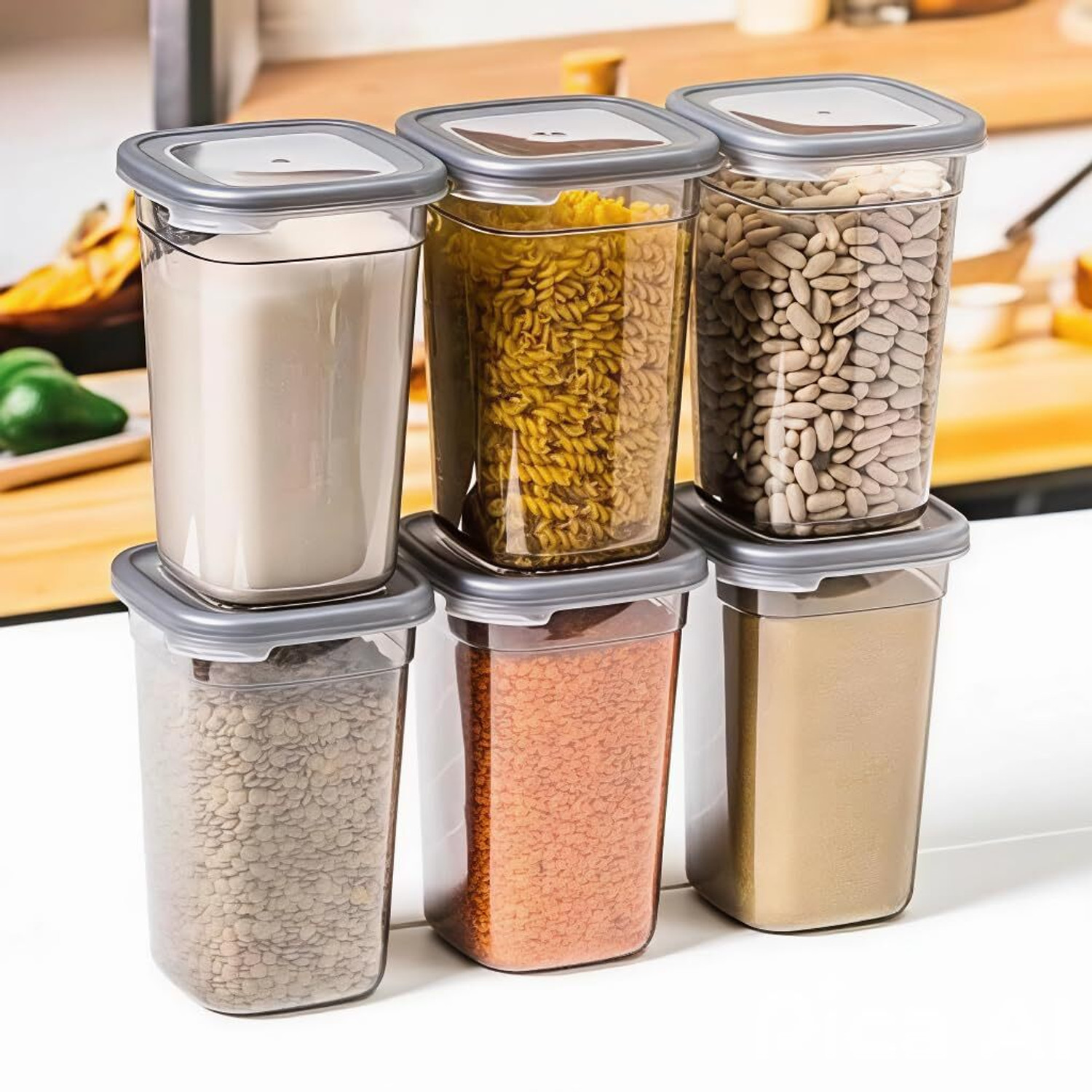 Image of SARAZA Plastic Grocery Container - 1200 ml