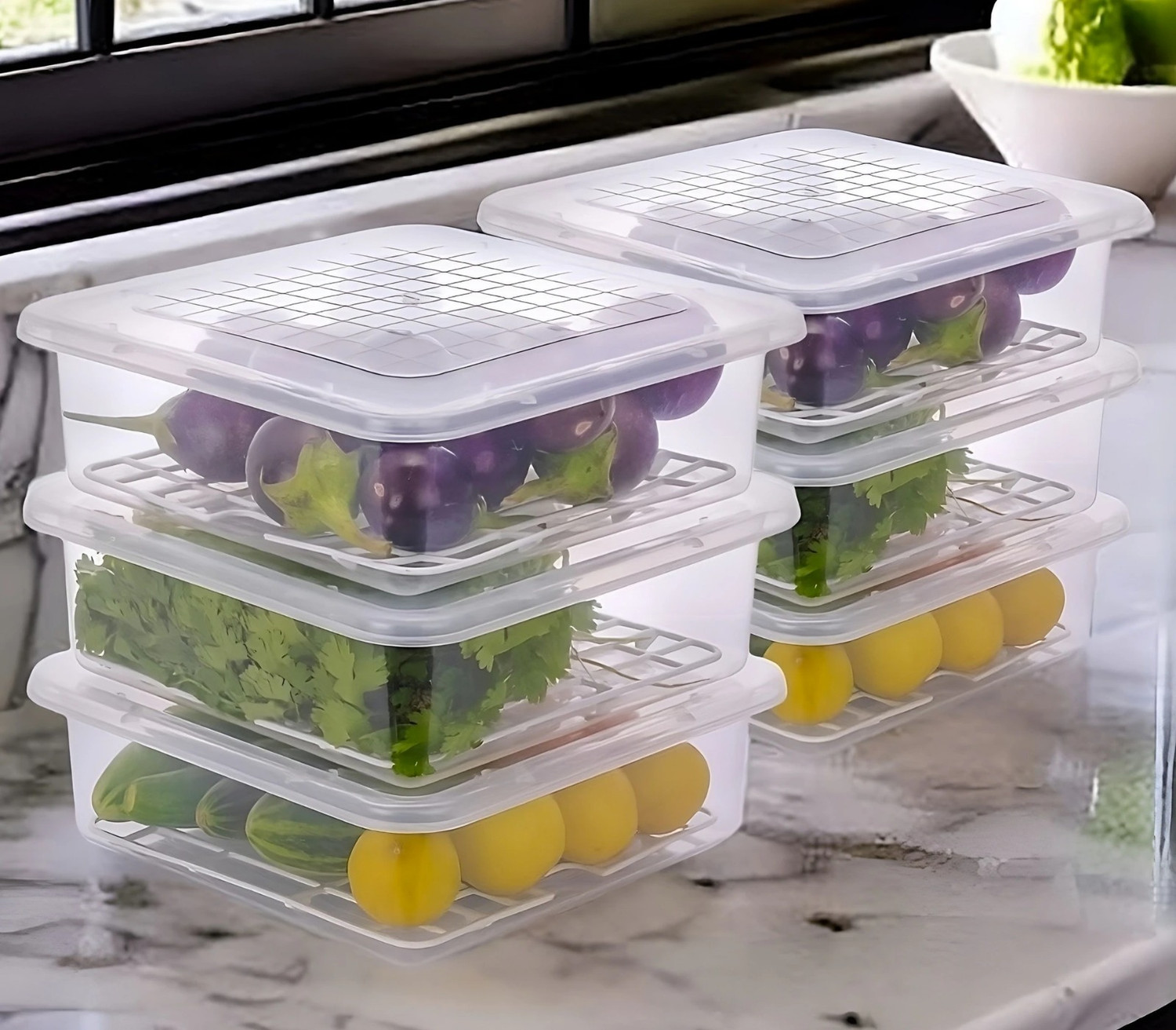 Image of VR Plastic Fridge Container - 2500 ml