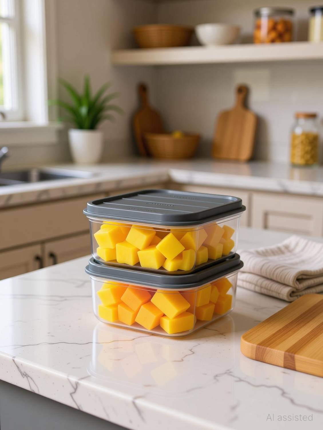 AURANESTZ Plastic Fridge Container - 1200 ml