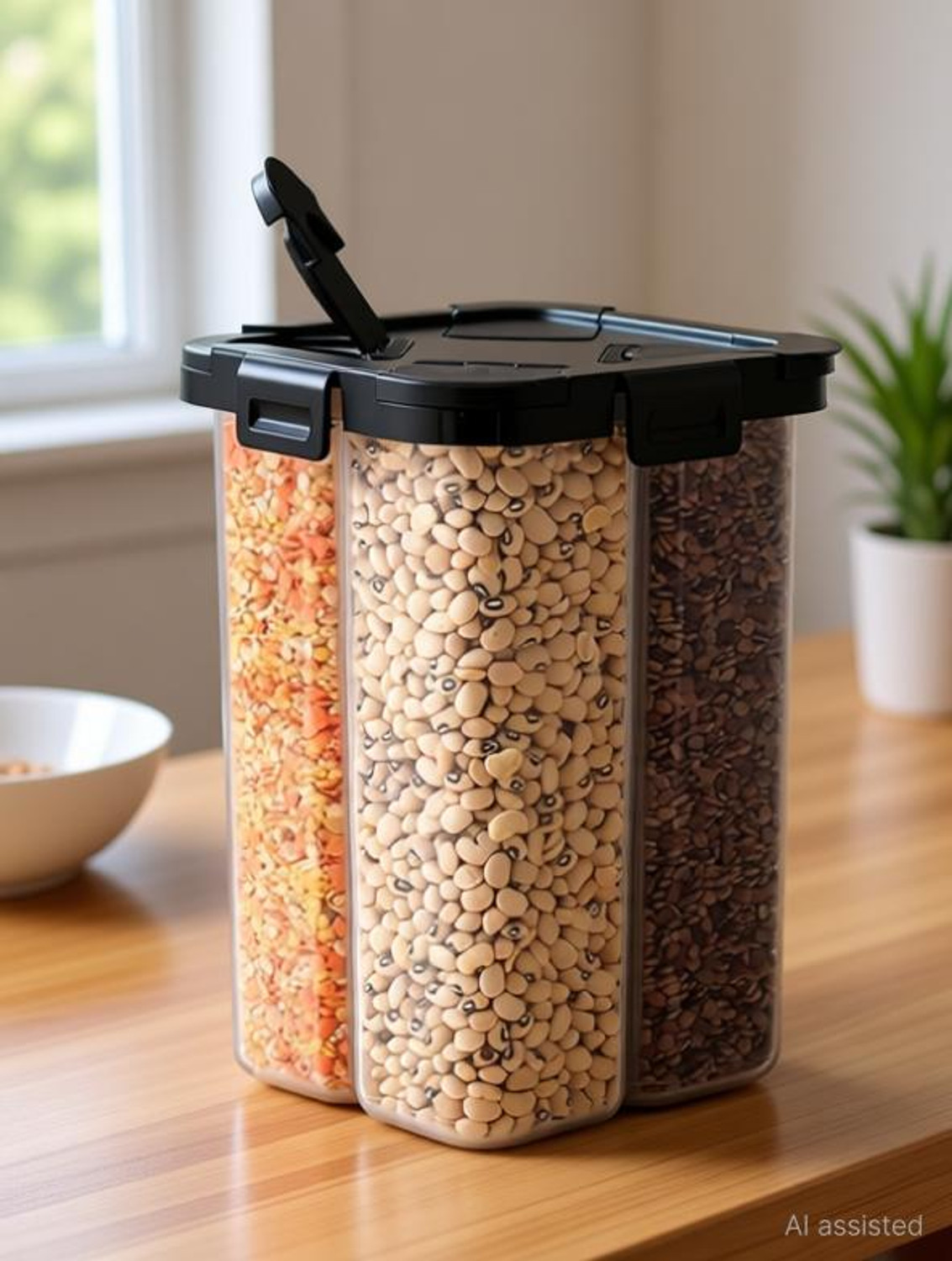 Image of KingPlast Plastic Grocery Container - 2500 ml