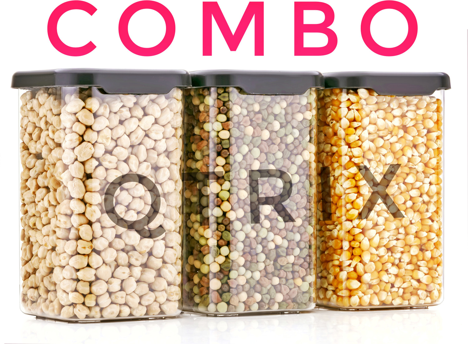Image of Qtrix Plastic Grocery Container - 1100 ml