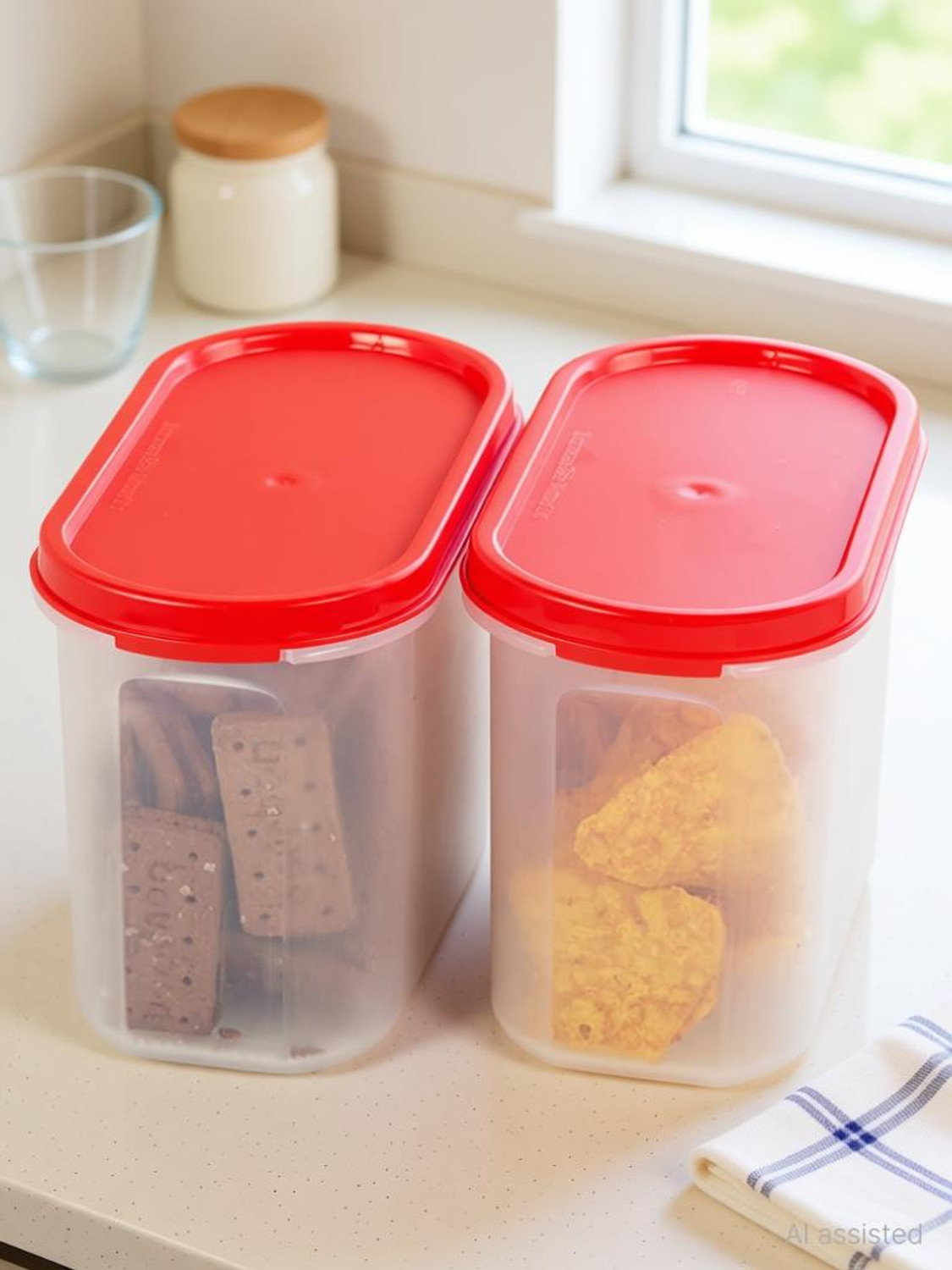 Image of Cutting EDGE Plastic Grocery Container - 1200 ml