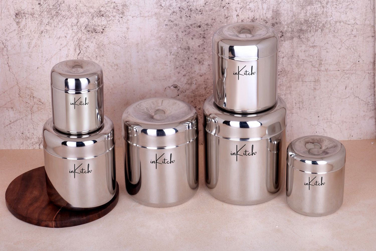 Image of inKitch Steel Utility Container - 320 ml, 500 ml, 650 ml, 950 ml, 1150 ml, 1600 ml