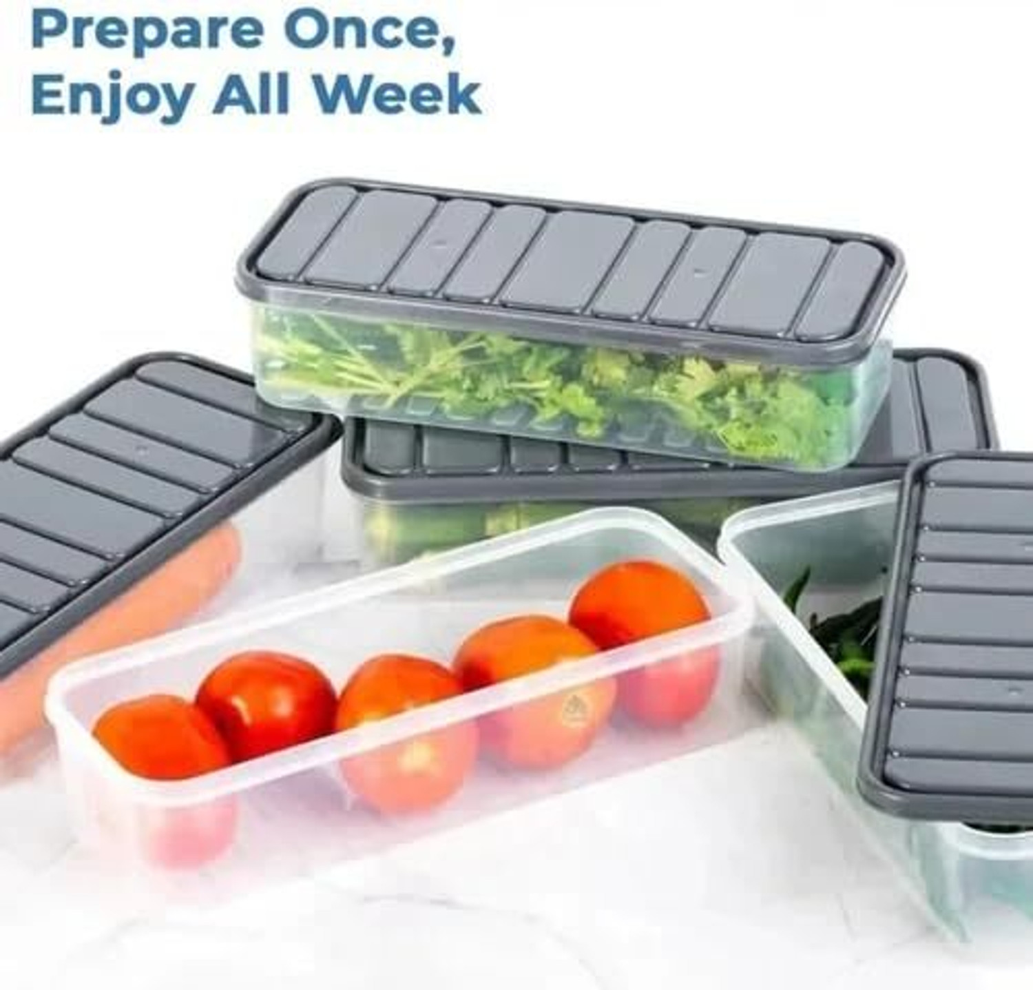 Image of MSGL Plastic Fridge Container - 1200 ml