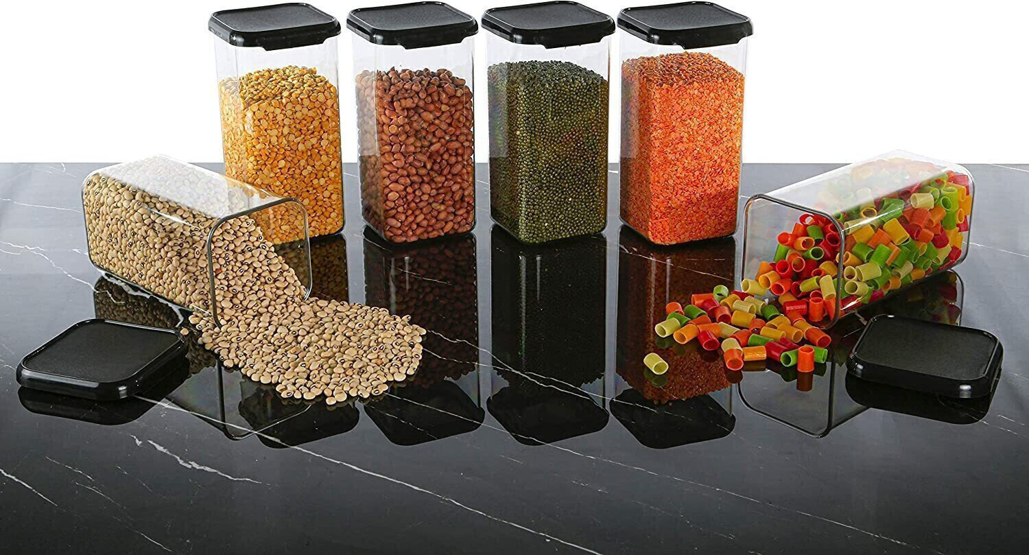 Image of Qtrix Plastic Grocery Container - 1500 ml, 500 ml