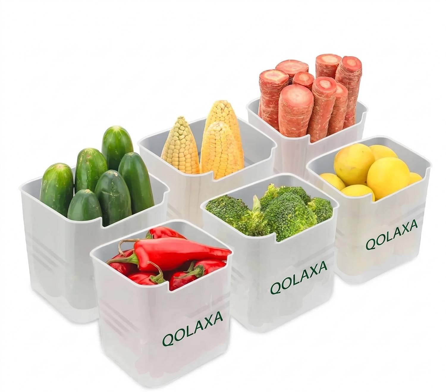 QOLAXA Plastic Fridge Container - 500 ml — Kitchen Organizers & Racks