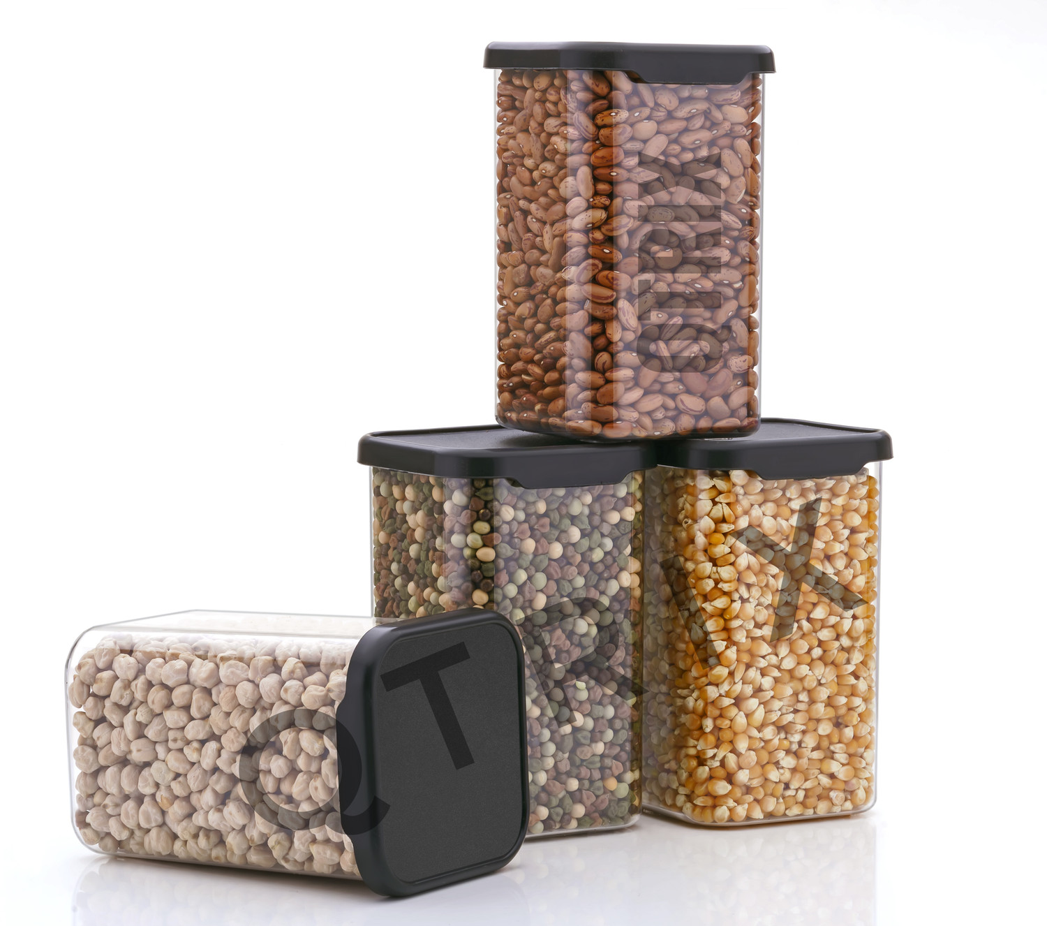 Image of Qtrix Plastic Grocery Container - 1100 ml