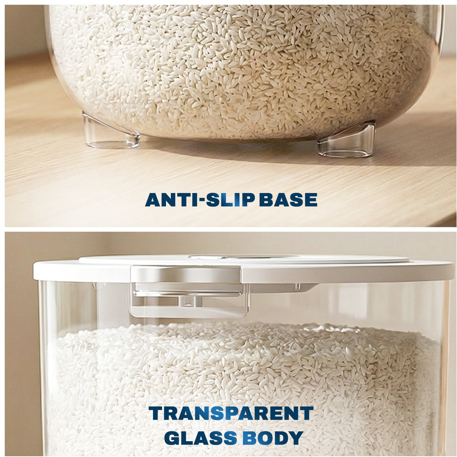 Image of MYOZ Polypropylene Cereal Dispenser - 15 kg